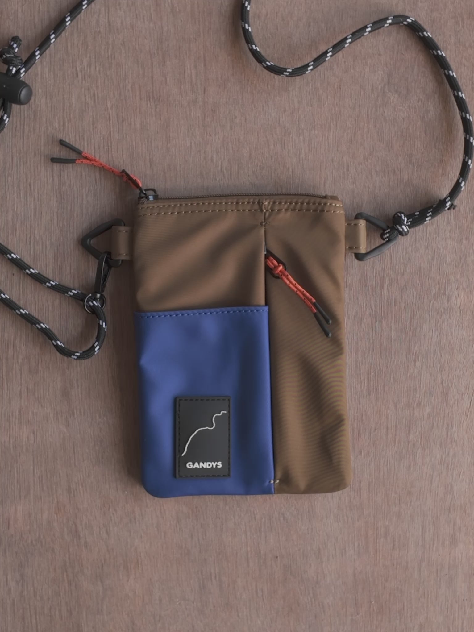 Urban Trek Recycled Modular Essentials Crossbody Bag in Khaki