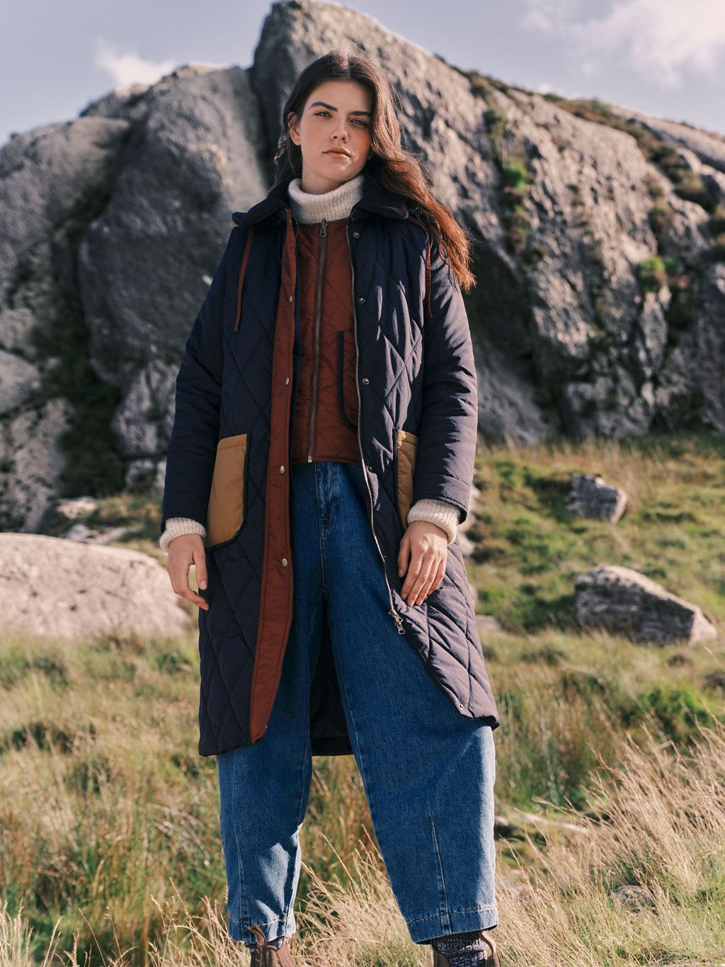 Quebec Quilted 3 in 1 Modular Longline Coat Outerwear- Gandys