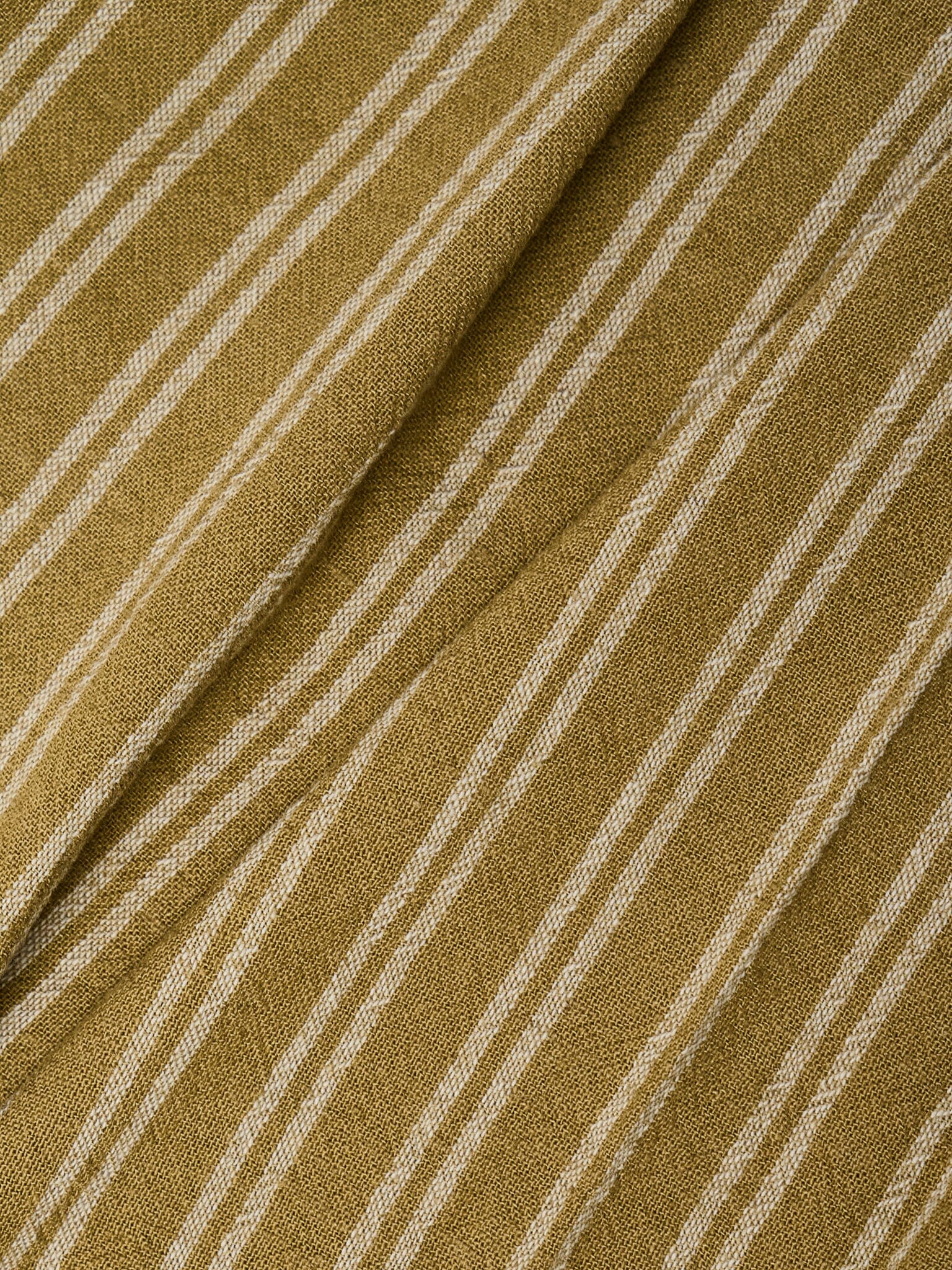 Rivington Cotton Short Sleeve Shirt in Caramel Stripe Shirts- Gandys