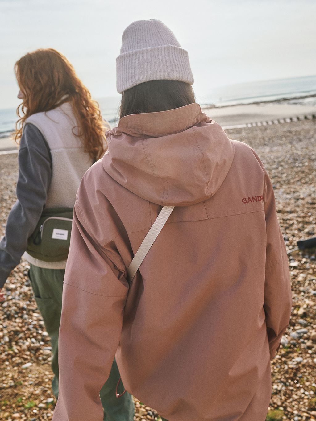 Rose Alberta Fleece Lined Overhead Jacket Outerwear- Gandys