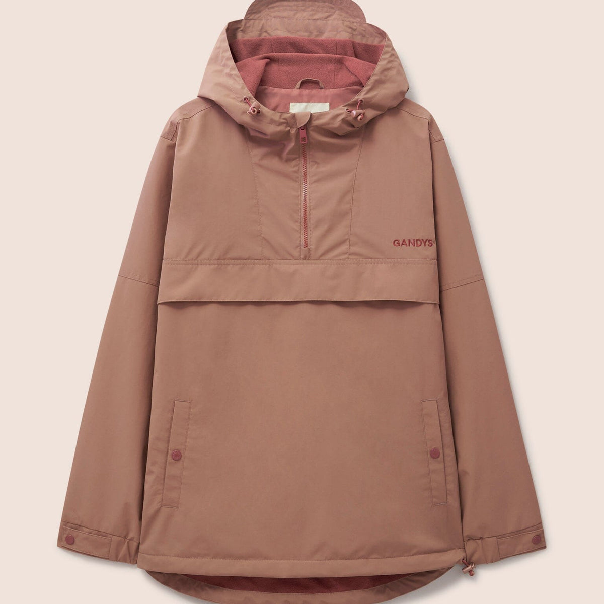 Rose Alberta Fleece Lined Overhead Jacket