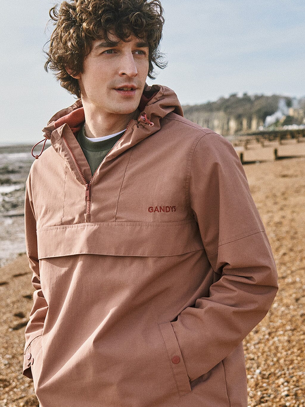 Rose Alberta Fleece Lined Overhead Jacket Outerwear- Gandys