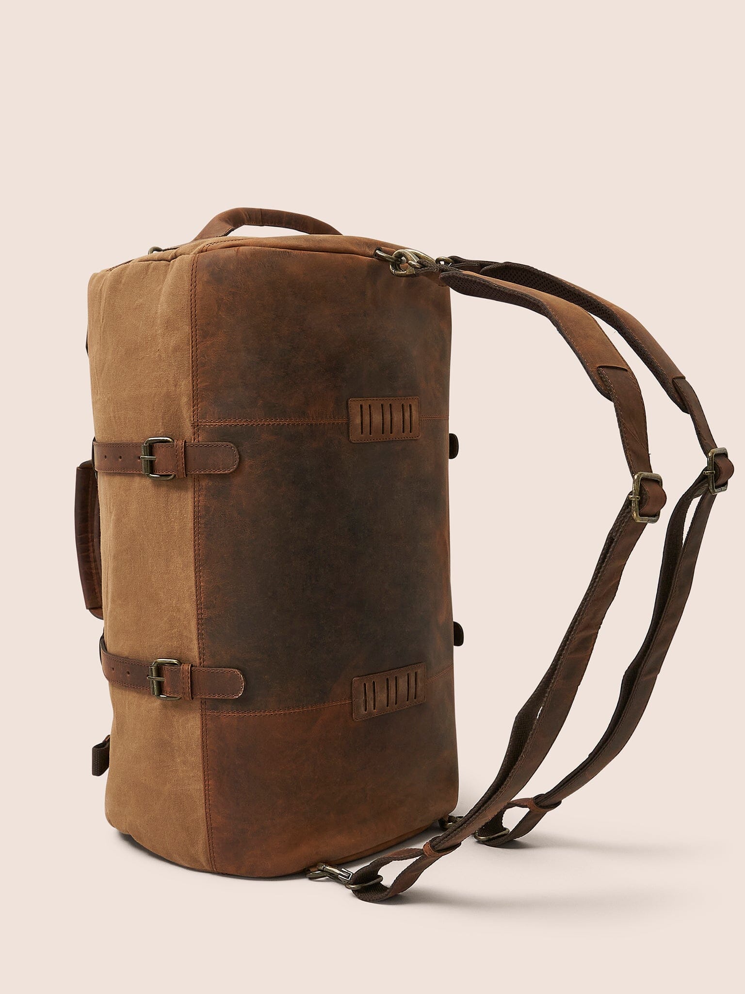 Sand Lalitpur Duffle Backpack Bags- Gandys