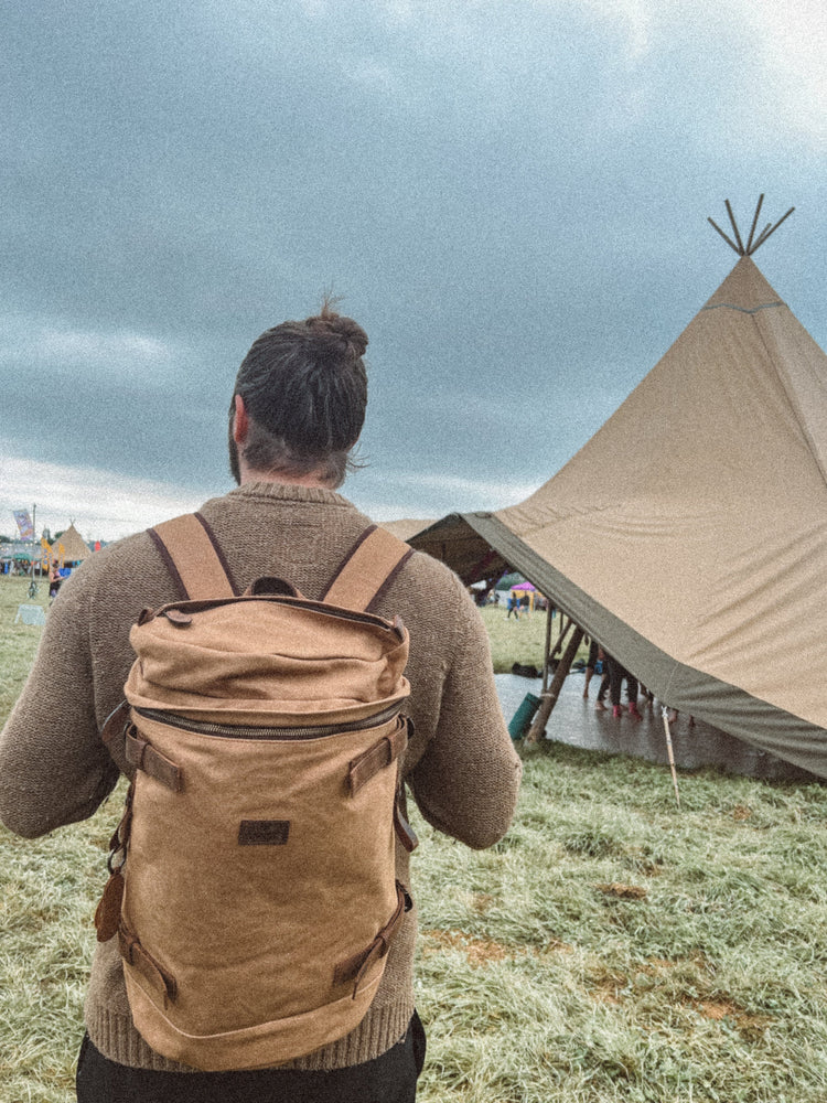 Sand Waxed Cotton Himalaya Backpack