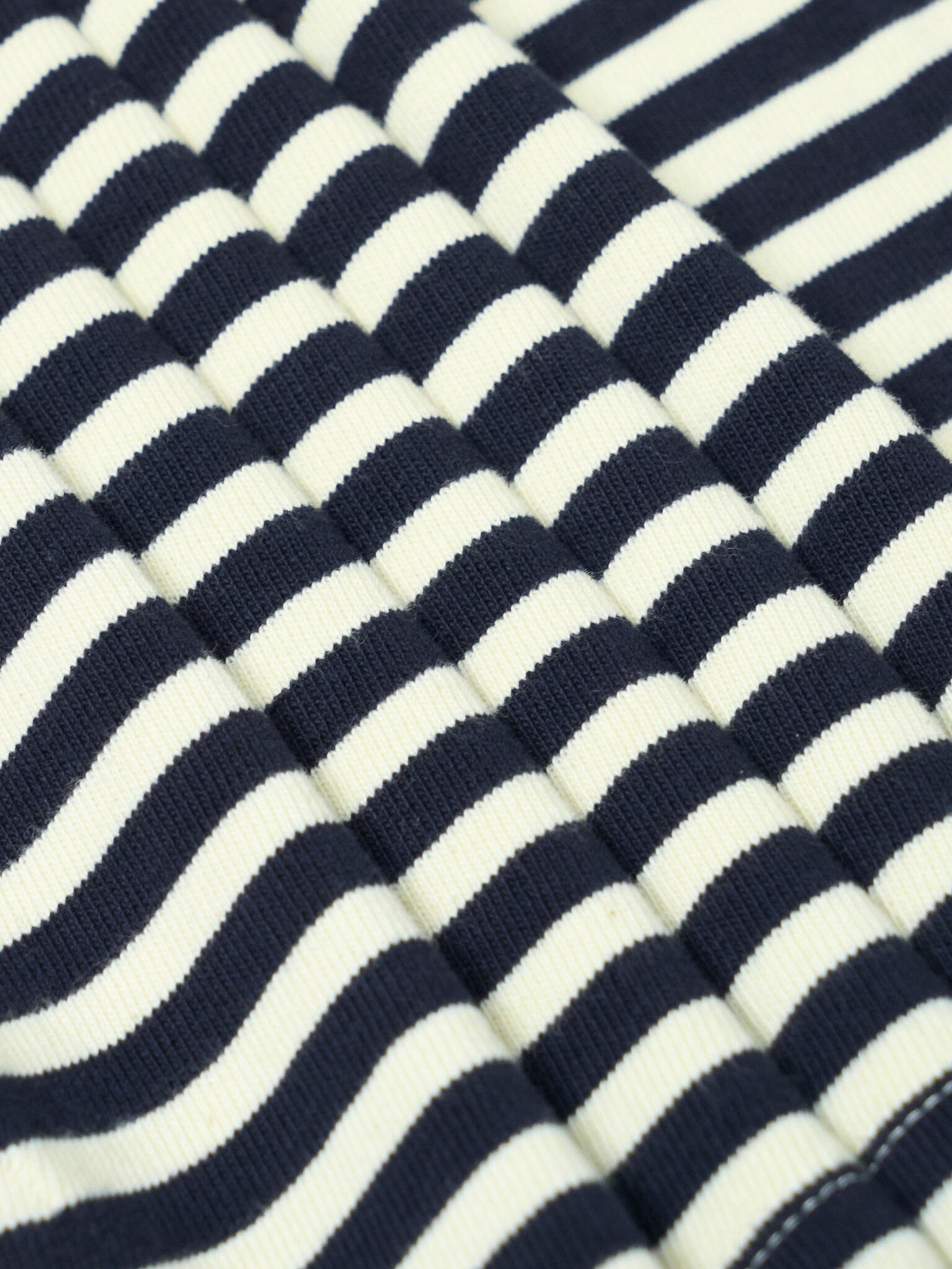 Seine Organic Cotton Classic Long Sleeve Stripe T-Shirt in Navy T-Shirts- Gandys