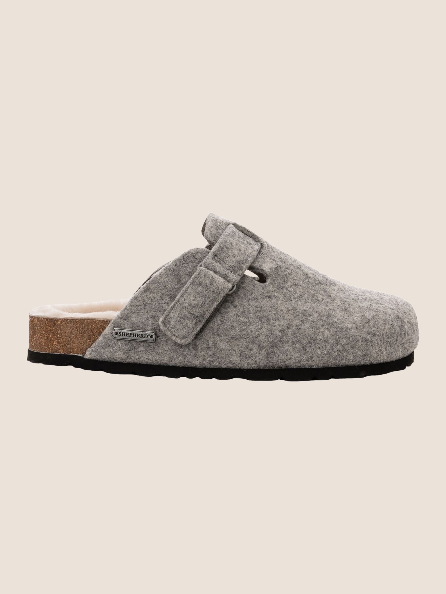 Shepherd of Sweden Hilma Slipper in Grey Footwear- Gandys