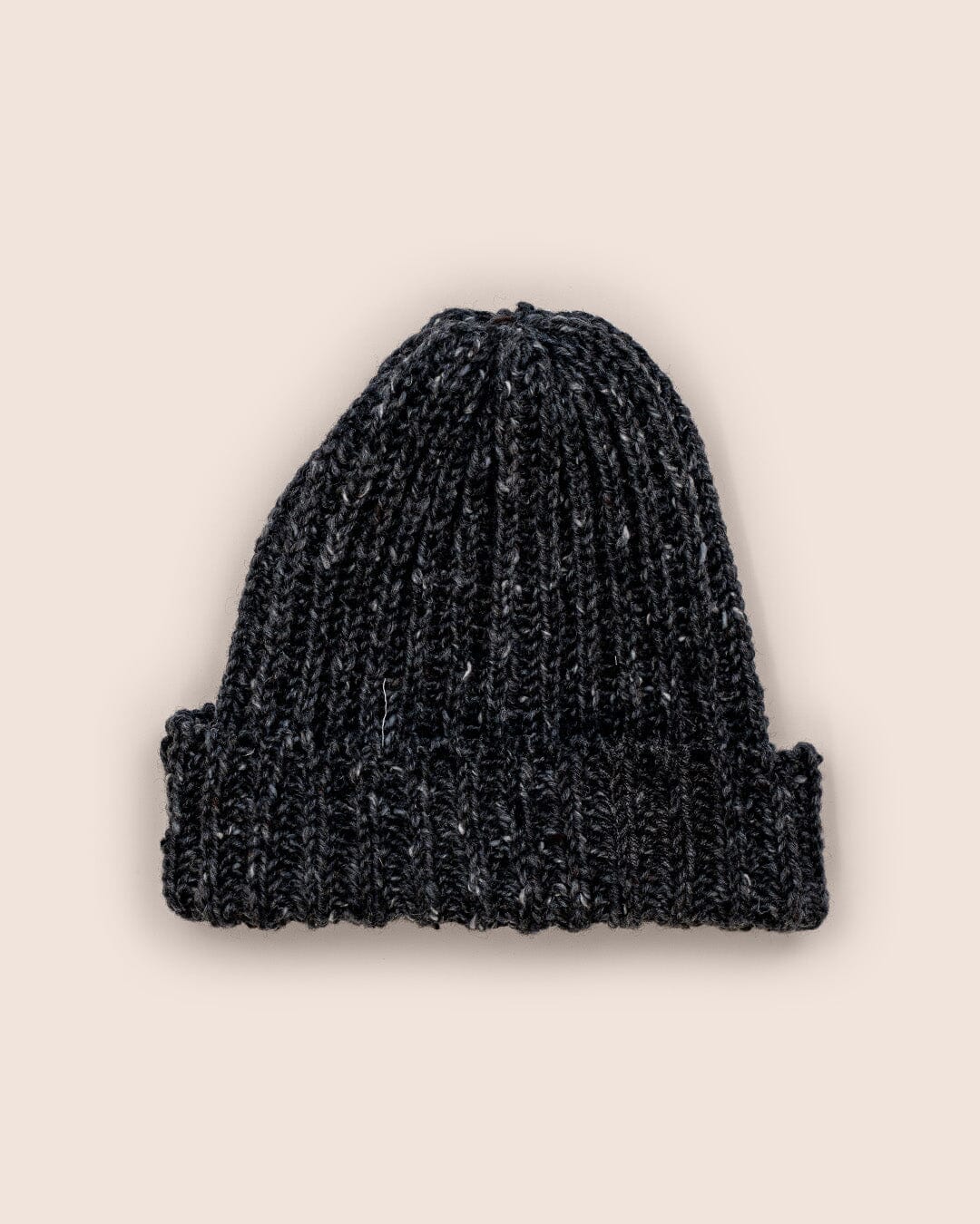 Skye Made in England Wool Beanie in Charcoal Accessories- Gandys