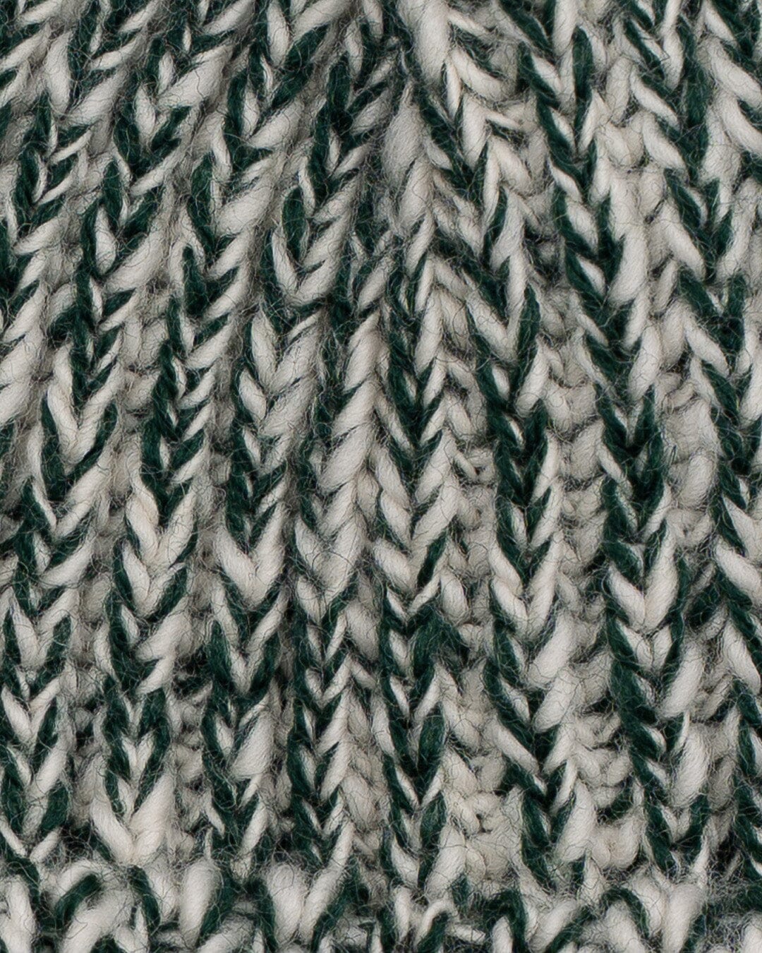 Skye Made in England Wool Beanie in Green Marl Accessories- Gandys