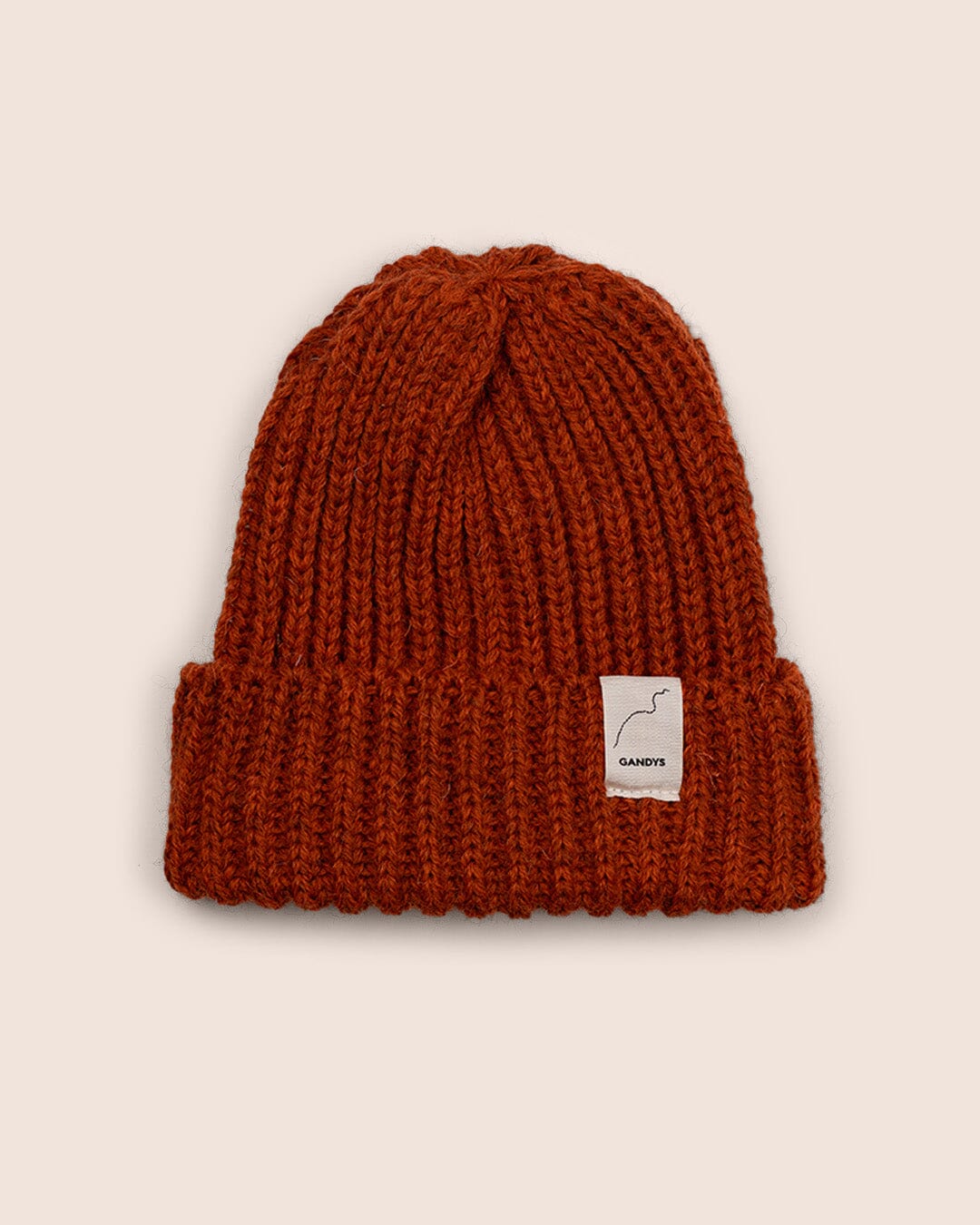 Skye Made in England Wool Beanie Orange Accessories- Gandys