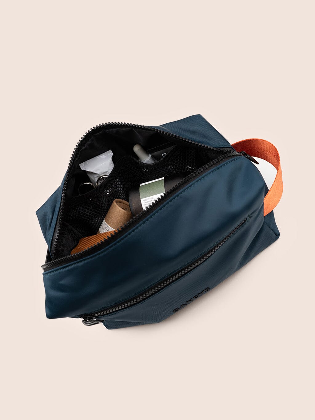 Snowdon Recycled Fabric Travel Washbag in Teal Bags- Gandys