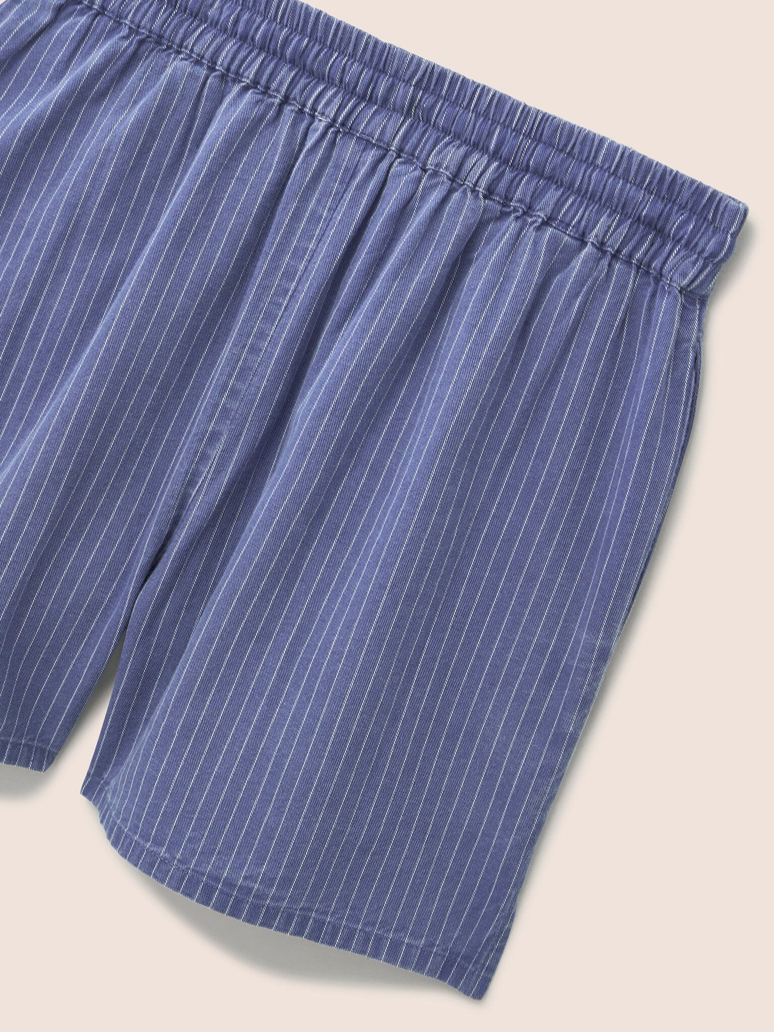 Striped Benoa Denim Shorts Bottoms- Gandys