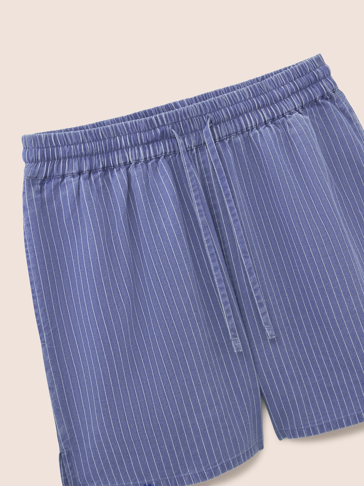 Striped Benoa Denim Shorts Bottoms- Gandys