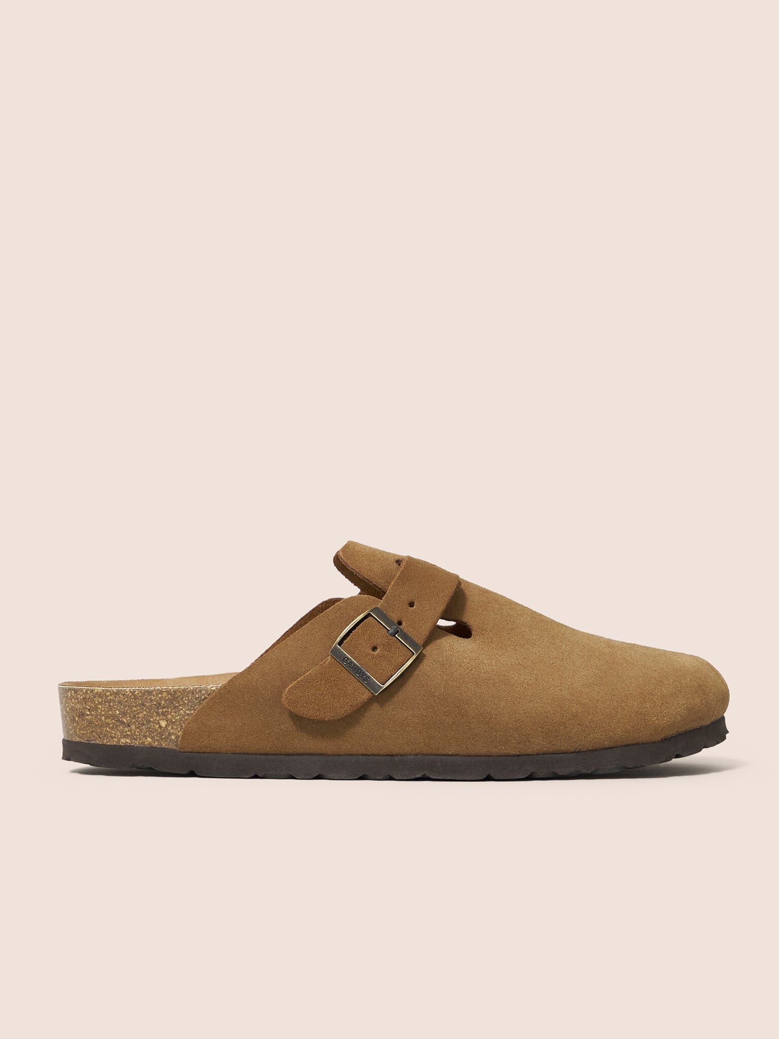 Tan Terrassa Unisex Suede Clog Footbed Footwear- Gandys