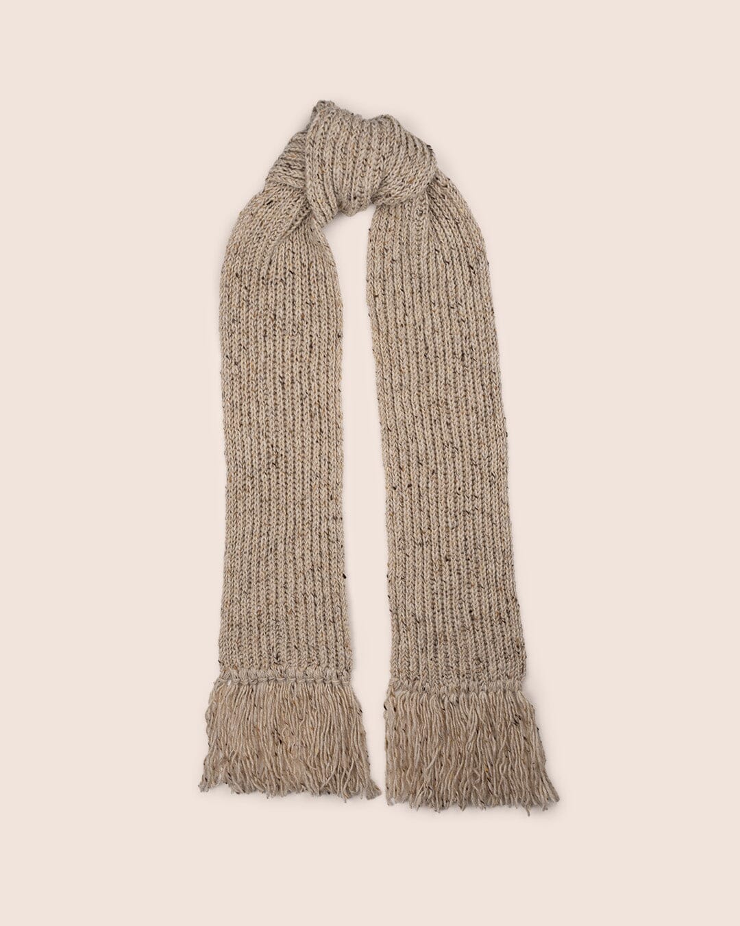 Tay Wool Scarf in Natural Slub Accessories- Gandys