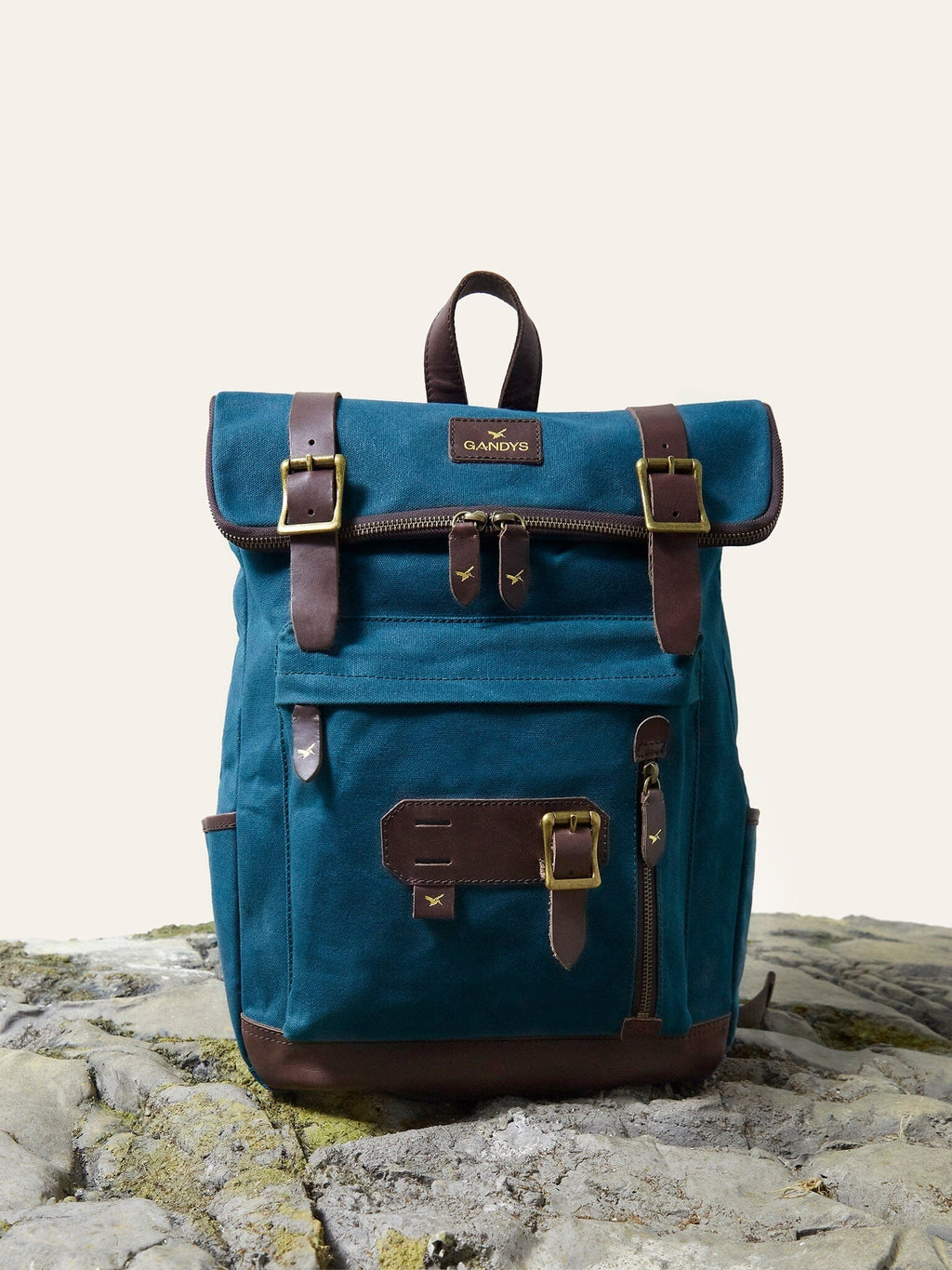 Teal Waxed Authentic Bali Backpack | Backpacks & Rucksacks | Gandys
