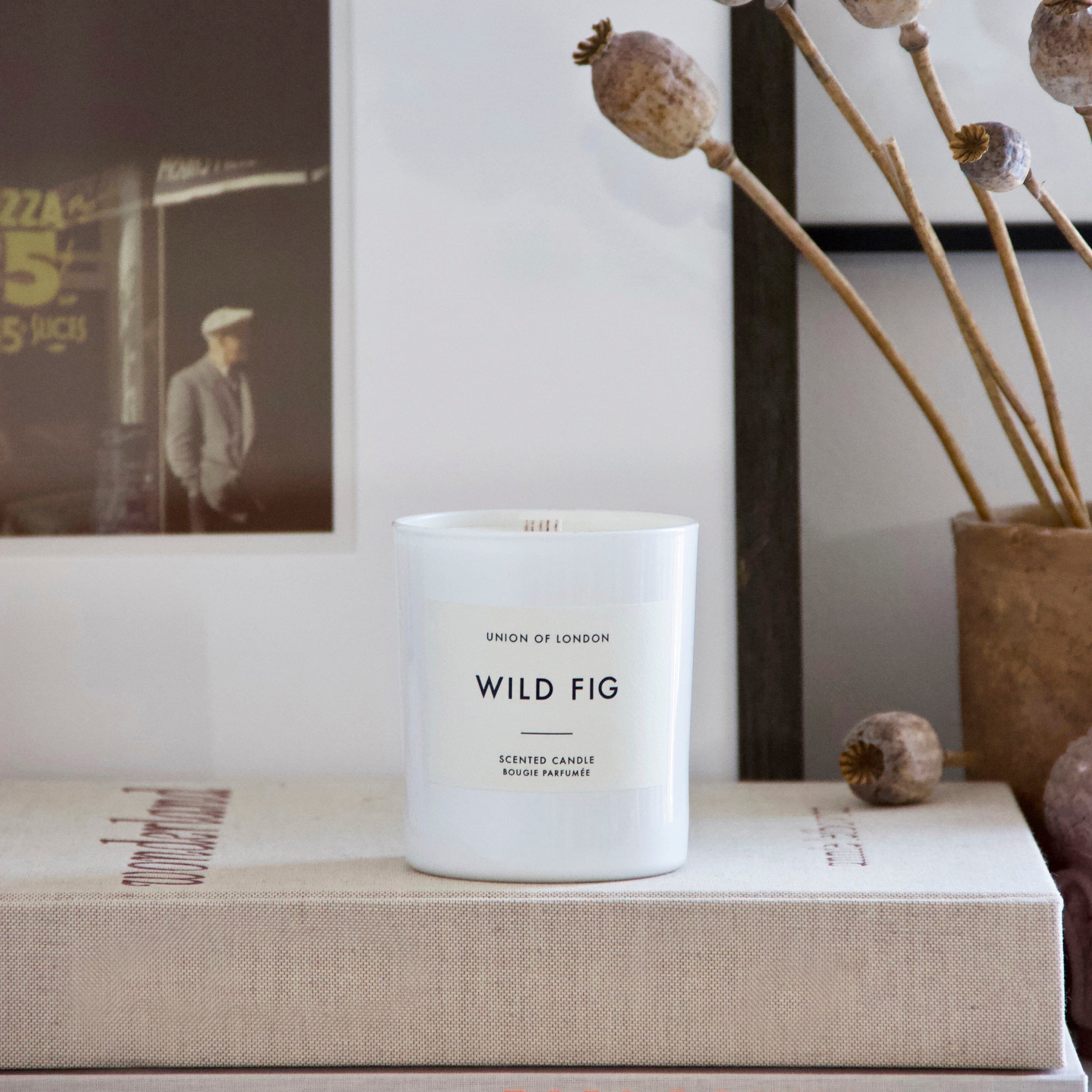 Union of London Candle - Wild Fig - White Accessories- Gandys