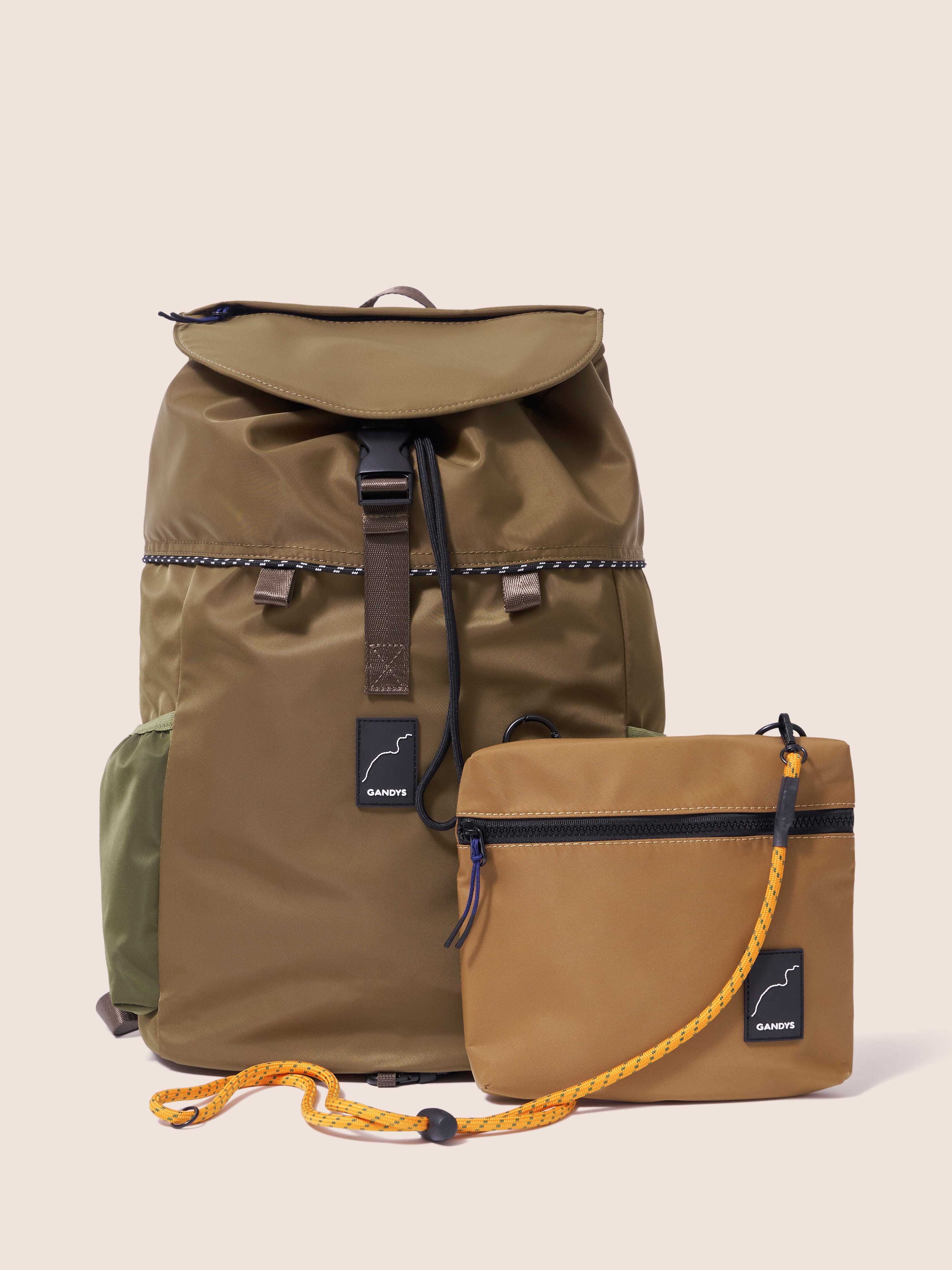 Urban Trek Backpack in Khaki Bags- Gandys
