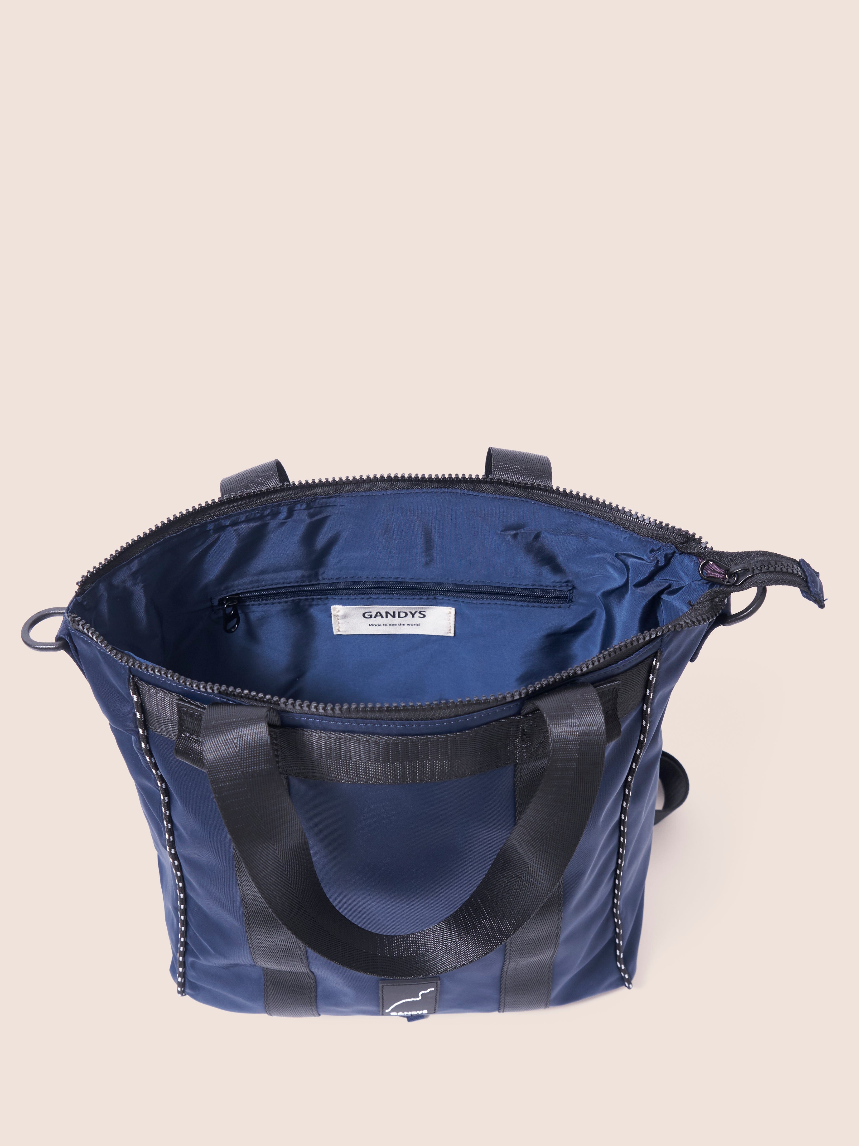 Urban Trek Recycled Modular Multiway Tote Bag in Navy