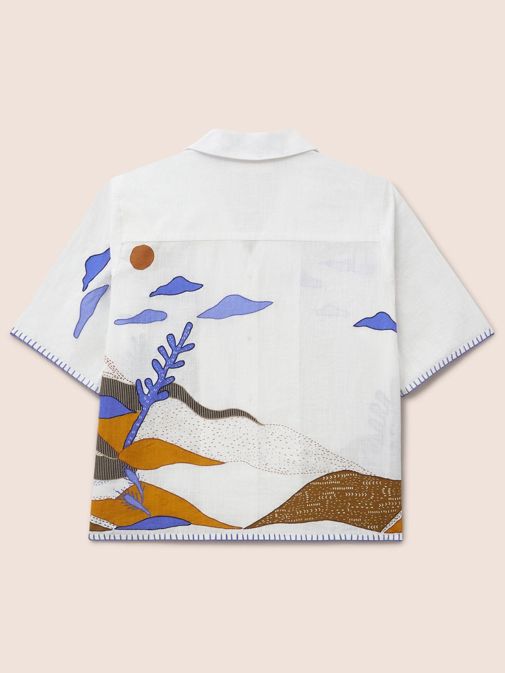 White Benoa Applique Shirt
