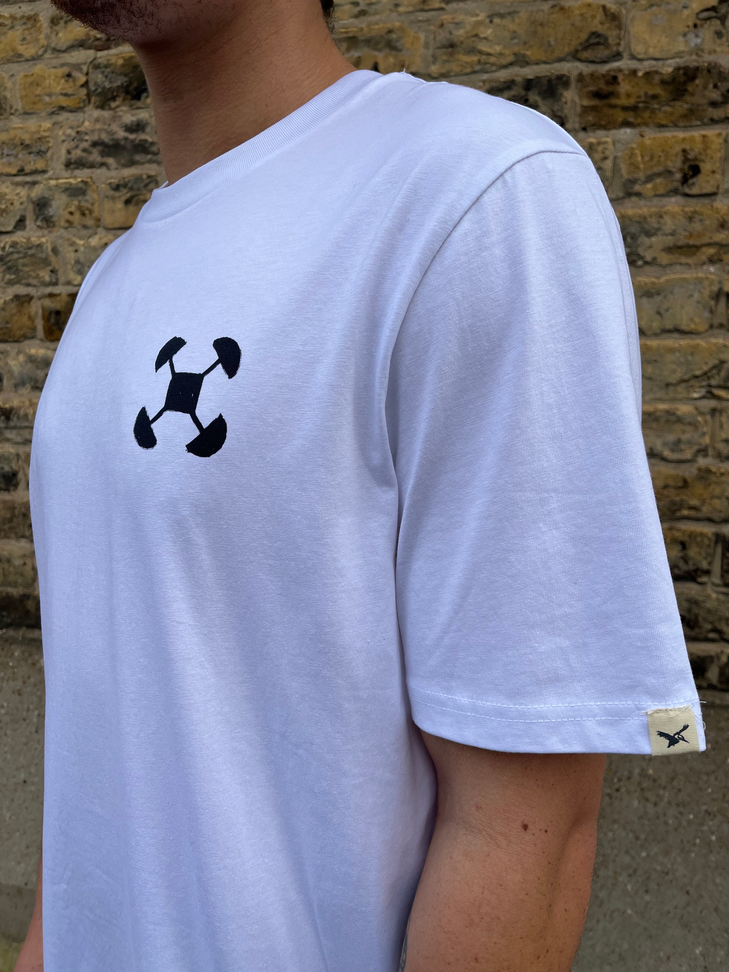 White Ghana Back Print Campus Tee T-Shirts- Gandys