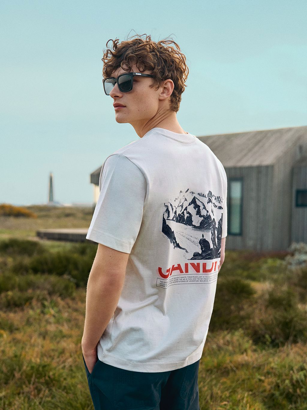 White Himalaya T-Shirt T-Shirts- Gandys
