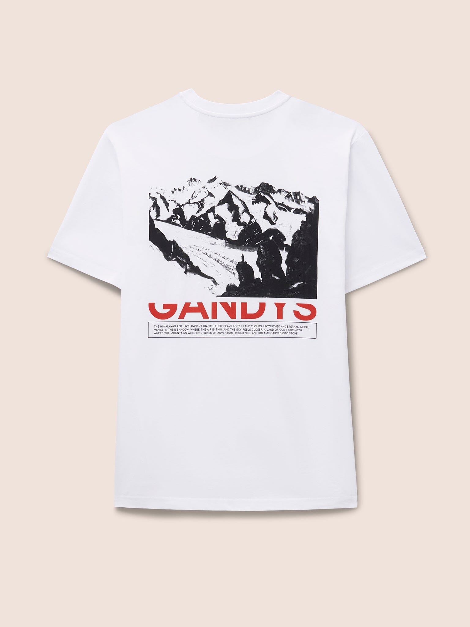 White Himalaya T-Shirt T-Shirts- Gandys