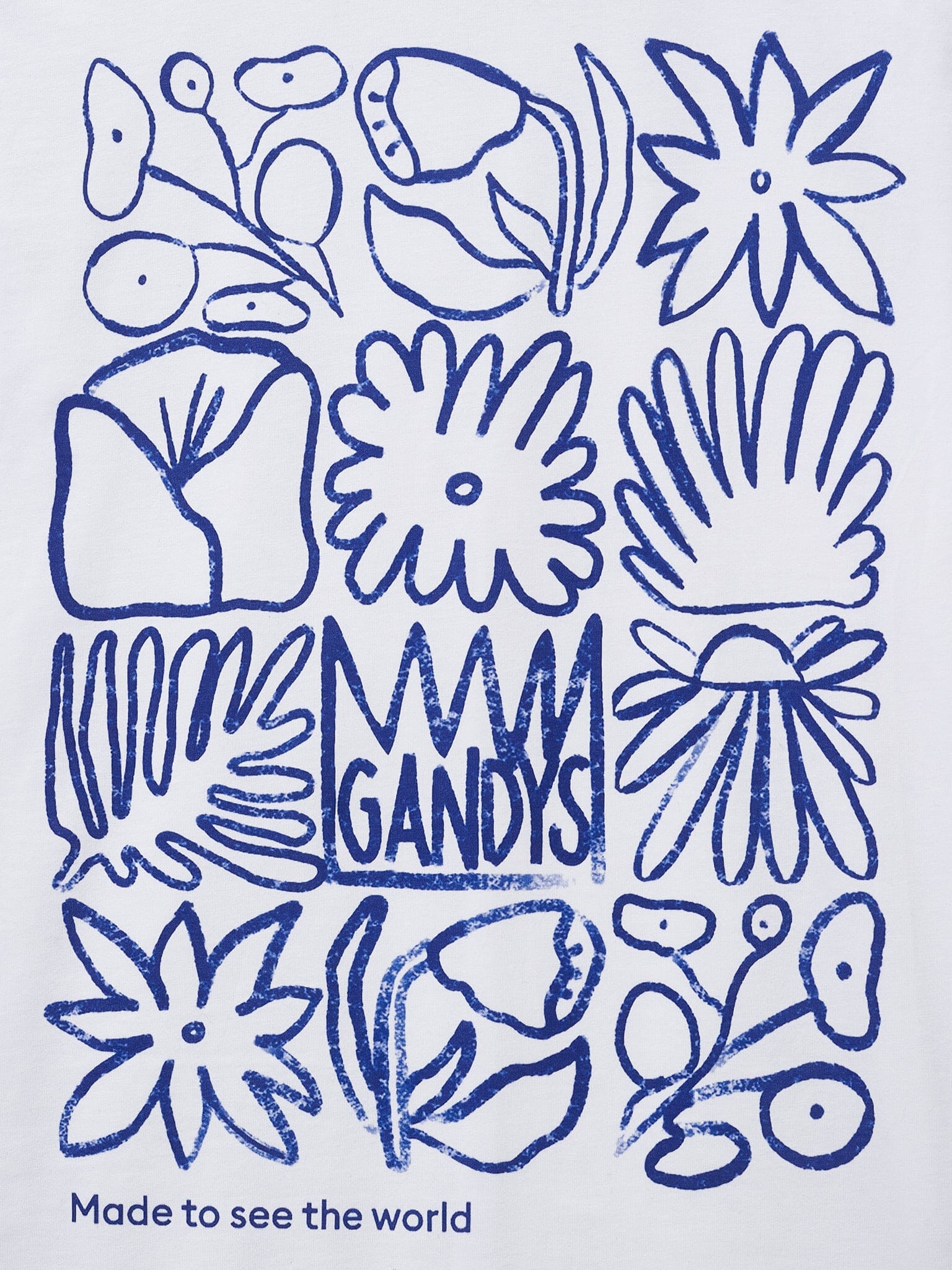 White Urban Bloom Graphic T-Shirt T-Shirts- Gandys