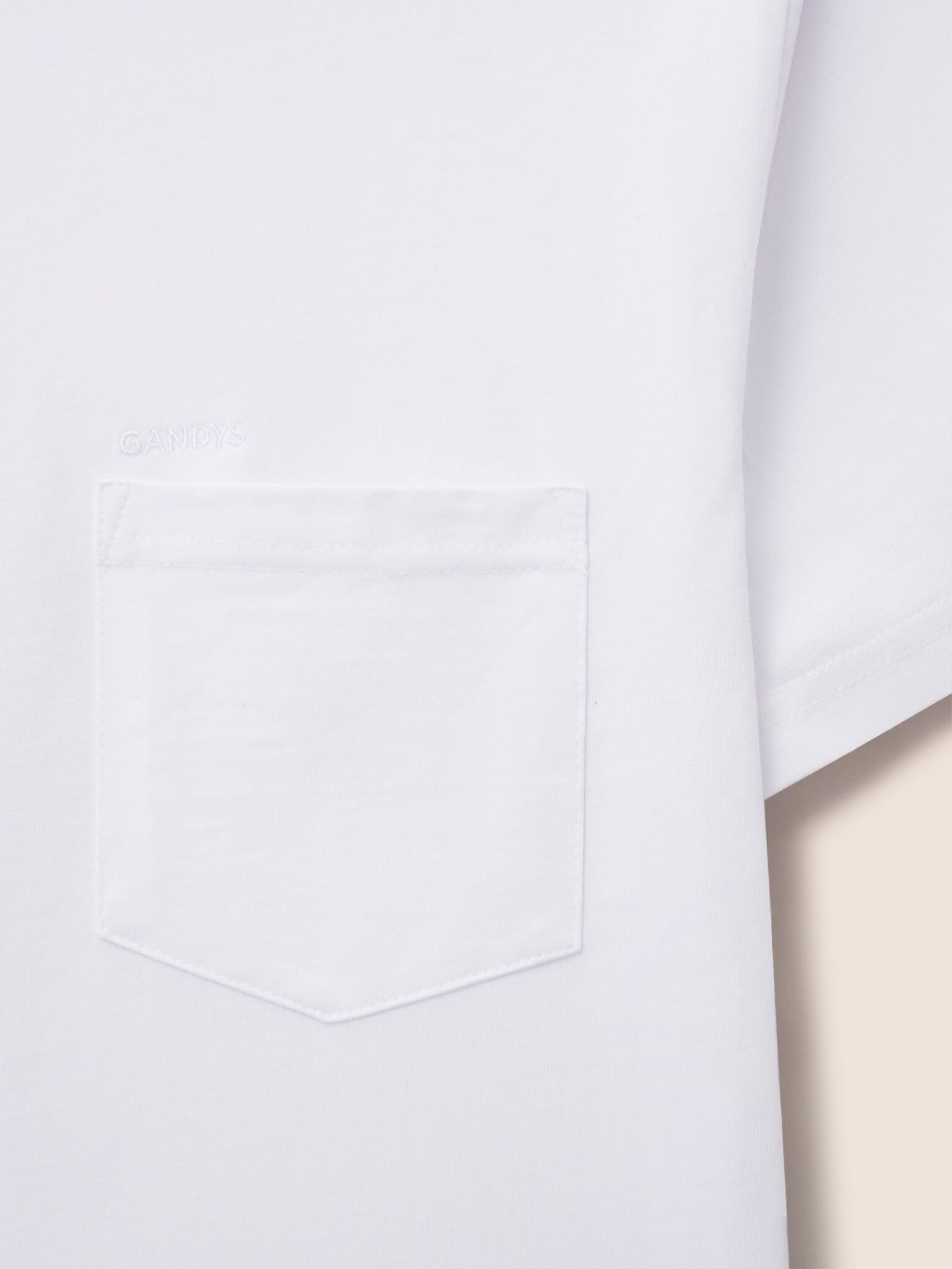 White Zanzibar Pocket T-Shirt T-Shirts- Gandys