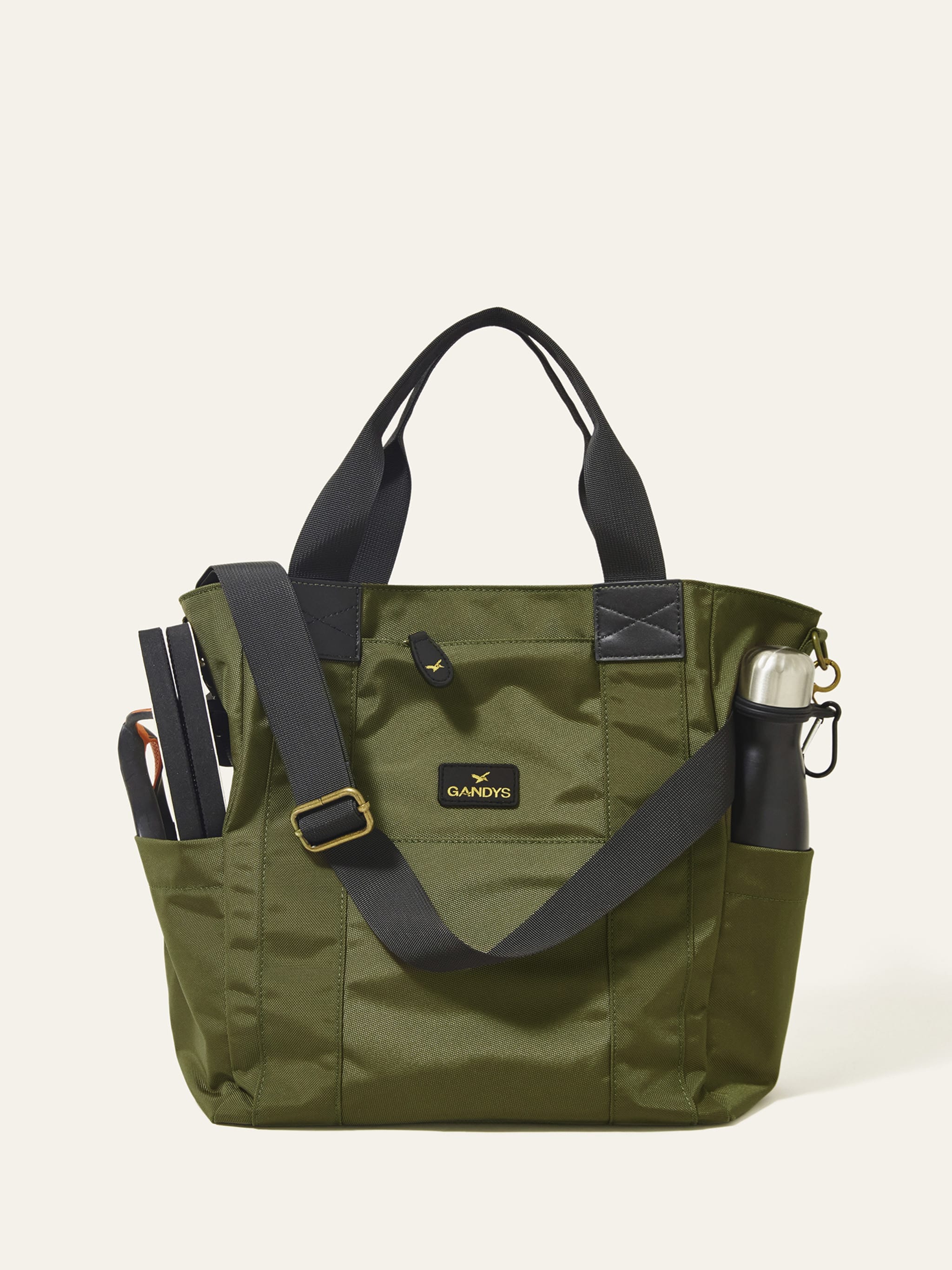 Khaki Recycled Berlin Tote Bags- Gandys